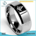 Carbide de Tungstênio 8mm Freemason Men&#39;s Ring